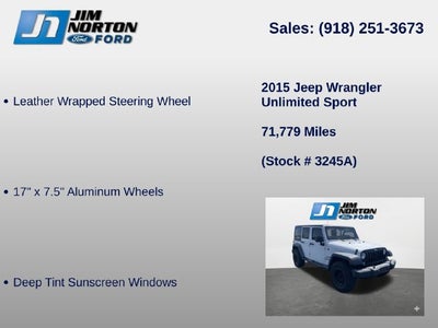 2015 Jeep Wrangler Unlimited Sport
