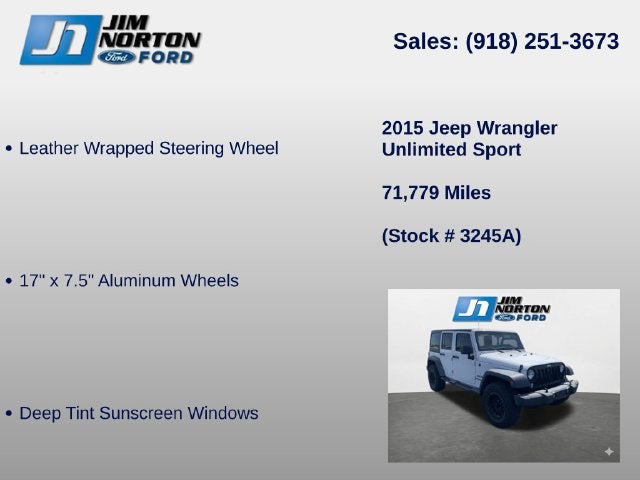 2015 Jeep Wrangler Unlimited Sport