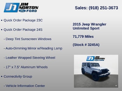 2015 Jeep Wrangler Unlimited Sport