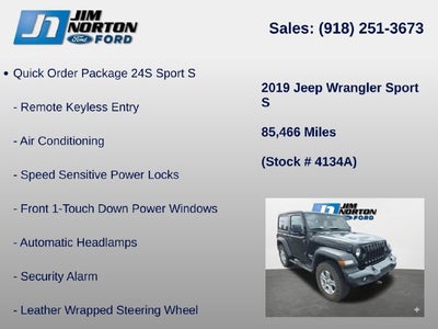 2019 Jeep Wrangler Sport S