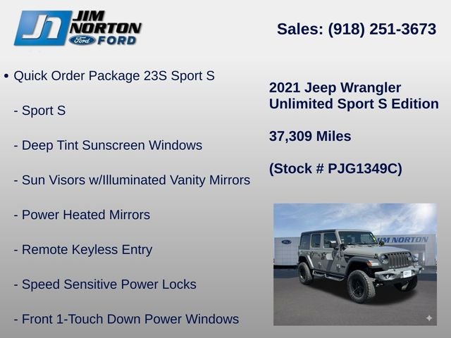 2021 Jeep Wrangler Unlimited Sport S