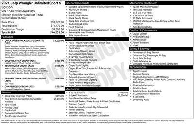 2021 Jeep Wrangler Unlimited Sport S