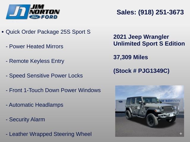 2021 Jeep Wrangler Unlimited Sport S