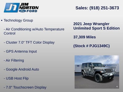 2021 Jeep Wrangler Unlimited Sport S