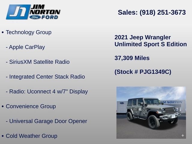 2021 Jeep Wrangler Unlimited Sport S