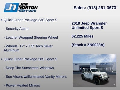 2018 Jeep Wrangler Unlimited Sport S