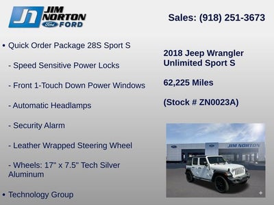 2018 Jeep Wrangler Unlimited Sport S