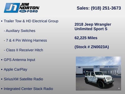 2018 Jeep Wrangler Unlimited Sport S