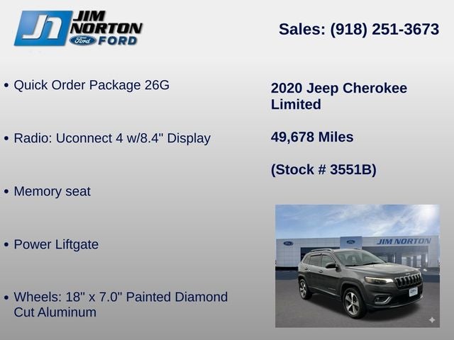 2020 Jeep Cherokee Limited