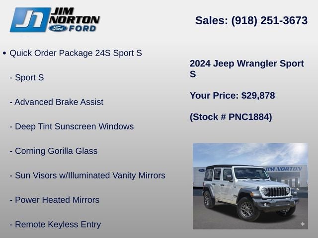 2024 Jeep Wrangler Sport S