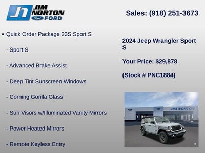2024 Jeep Wrangler Sport S