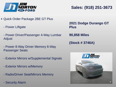 2021 Dodge Durango GT Plus