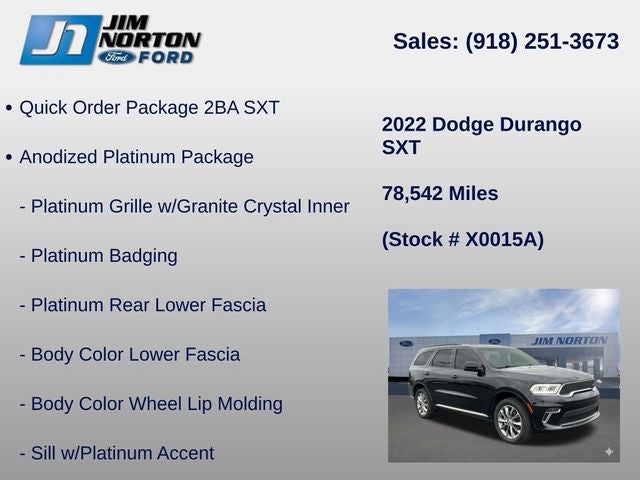 2022 Dodge Durango SXT