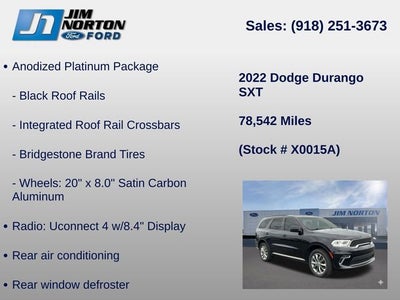 2022 Dodge Durango SXT