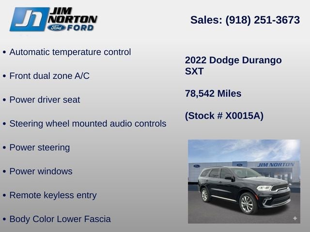 2022 Dodge Durango SXT
