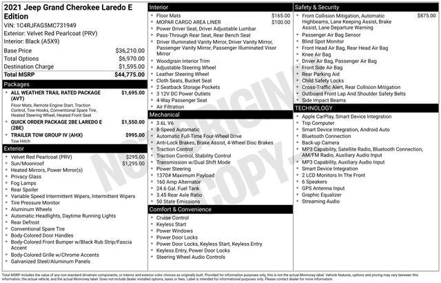 2021 Jeep Grand Cherokee Laredo E