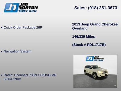 2013 Jeep Grand Cherokee Overland