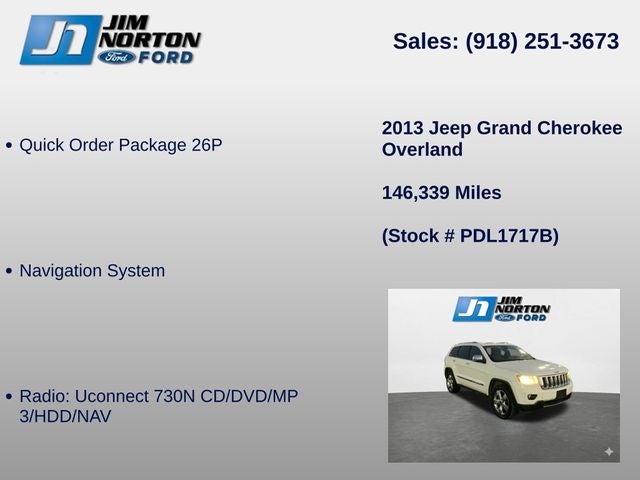 2013 Jeep Grand Cherokee Overland
