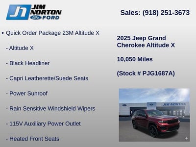 2025 Jeep Grand Cherokee Altitude X