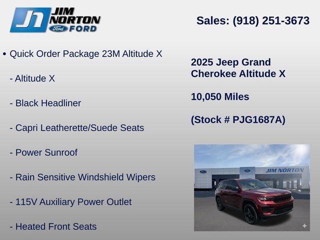 2025 Jeep Grand Cherokee Altitude X
