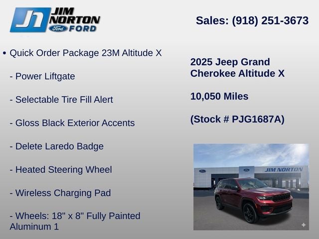 2025 Jeep Grand Cherokee Altitude X