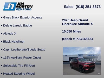 2025 Jeep Grand Cherokee Altitude X