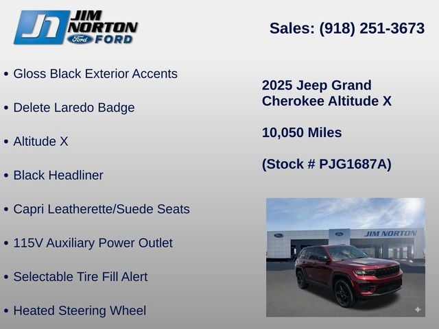 2025 Jeep Grand Cherokee Altitude X