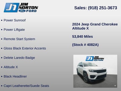 2024 Jeep Grand Cherokee Altitude X