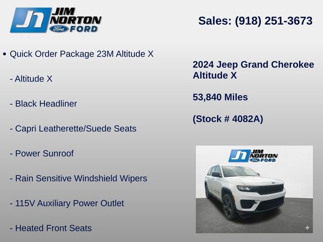 2024 Jeep Grand Cherokee Altitude X