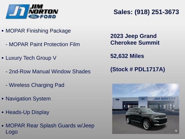 2023 Jeep Grand Cherokee Summit