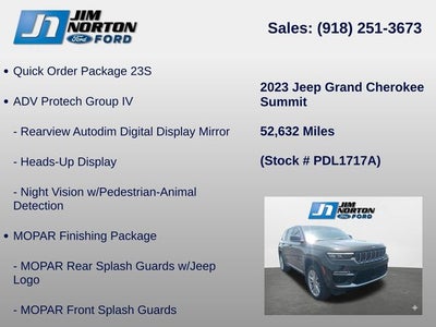 2023 Jeep Grand Cherokee Summit