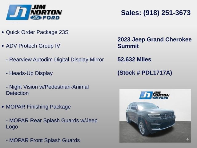 2023 Jeep Grand Cherokee Summit
