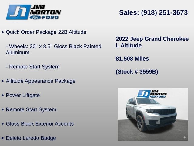 2022 Jeep Grand Cherokee L Altitude