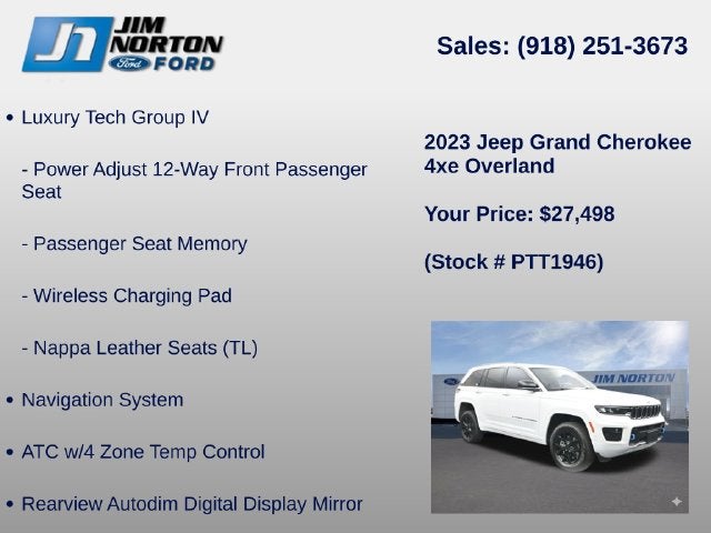 2023 Jeep Grand Cherokee Overland 4xe