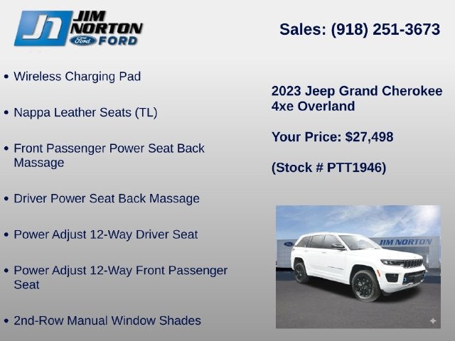2023 Jeep Grand Cherokee Overland 4xe