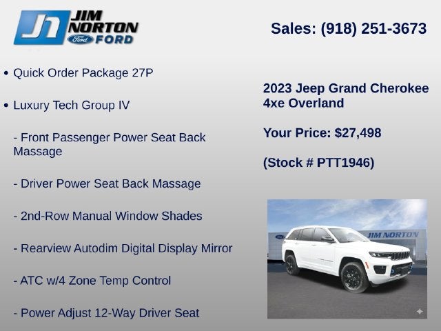 2023 Jeep Grand Cherokee Overland 4xe