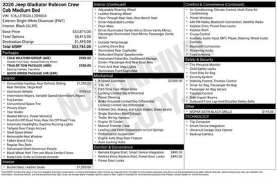 2020 Jeep Gladiator Rubicon