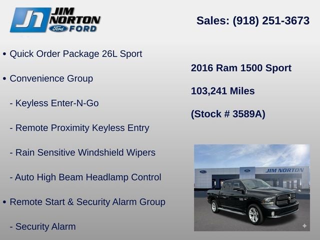 2016 RAM 1500 Sport