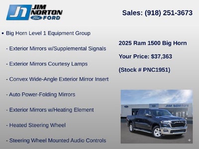 2025 RAM 1500 Big Horn/Lone Star