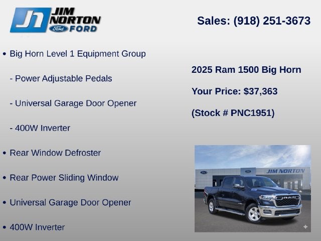 2025 RAM 1500 Big Horn/Lone Star