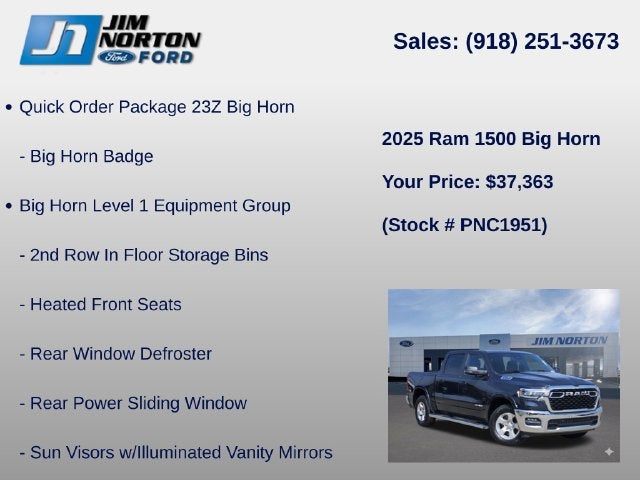 2025 RAM 1500 Big Horn/Lone Star