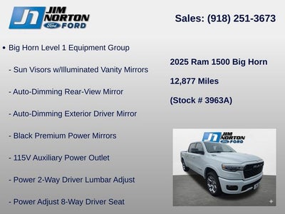 2025 RAM 1500 Big Horn/Lone Star