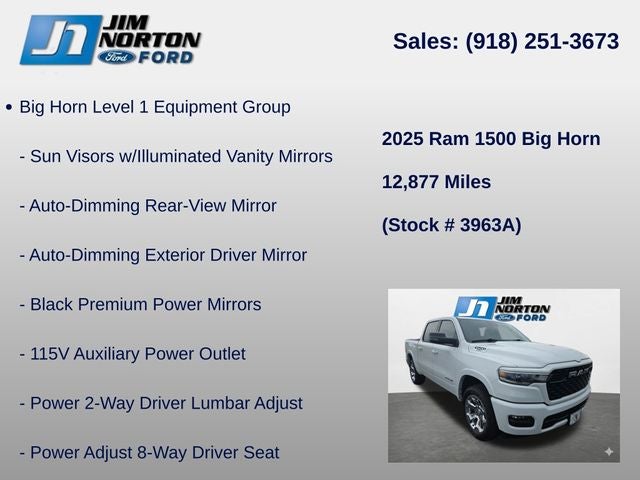 2025 RAM 1500 Big Horn/Lone Star