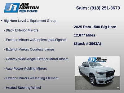 2025 RAM 1500 Big Horn/Lone Star