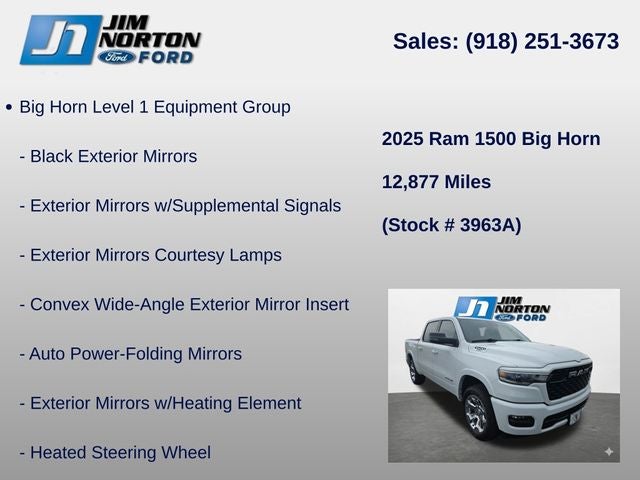 2025 RAM 1500 Big Horn/Lone Star