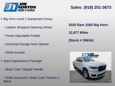 2025 RAM 1500 Big Horn/Lone Star
