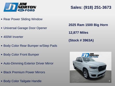 2025 RAM 1500 Big Horn/Lone Star