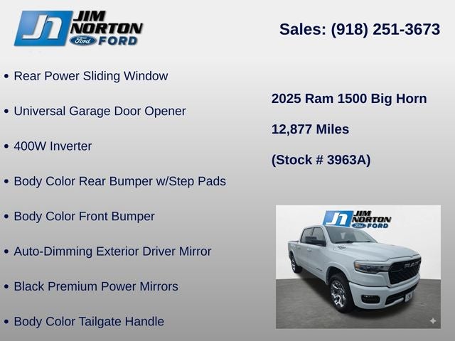 2025 RAM 1500 Big Horn/Lone Star
