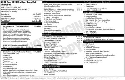2025 RAM 1500 Big Horn/Lone Star