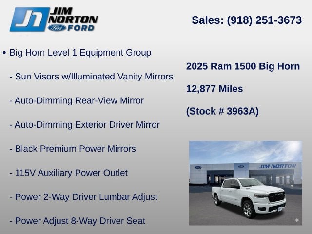 2025 RAM 1500 Big Horn/Lone Star